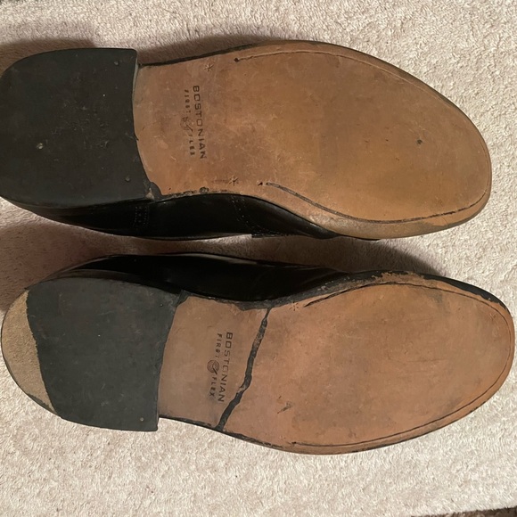 Men’s Black, Oxford wingtip lace-up hassle-top, size 9 The Bostonian brand. - Picture 3 of 5